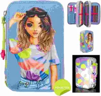 TOPModel 3 Fach Federtasche FLASH