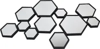 LOFT42 Hexa MultiWandspiegel - Hexagon - schwarz - 120x70cm