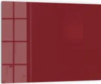 DEQORI Küchenrückwand Glas 80x60 cm 'Dunkelrot' Spritzschutz Bad Rückwand Küche