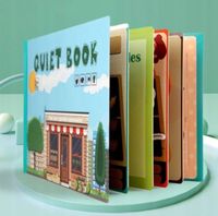 Montessori Quiet book -sticker book -Tichá knižka - sada 4 tichých knižiek
