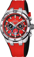 Festina Herren-Uhr Chrono Bike Rot Analog Quarz Silikon-Band F20671/5
