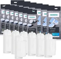 7x Siemens EQ.series Pflegeset - Entkalker, Reiniger & Wasserfilter Brita Inten