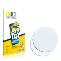 2x BROTECT Schutzfolie für Kreisrunde Displays (ø: 24 mm) Folie Klar Transparent