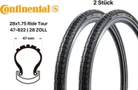 2 Stück 28 Zoll Continental Ride Tour Reifen SET 47-622 City Trekking 28x1.75 REFLEX