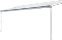 HOME DELUXE - Terrassenüberdachung SOLIS - Weiß, B/T/H: 312 x 303 x 226/278 cm - inkl. Hohlkammerplatten, Montagematererial I Carport Pavillion Pergola