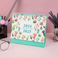 kreativer Tischkalender Januar 2024 – Juni 2025 Englischer Tischkalender mit Monatsplanung Countdown