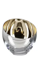 Fink Teelichthalter Candy champagner Glas Höhe 11 cm