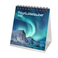 Polarlichterzauber Kalender für 2024 Format 10cm x 10cm Polar Nordlichter - Seelenzauber