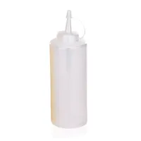 Quetschflasche 450 ml, Ø 7 cm, transparent
