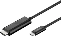 goobay USB C/HDMI Kabel 1,8 m schwarz