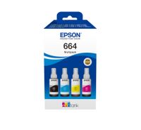 Lahev s inkoustem Epson č.664 - T6646 (Černá, azurová, purpurová, žlutá)