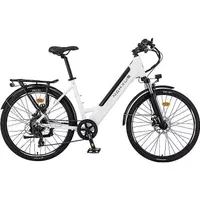 E-Bike, Elektrofahrrad 26'' Trekkingrad E-Cityrad 36V 13Ah Lithium-Akku für Lange Reichweite bis 100KM, 250W Motor, City E-Bikes & E-Hollandräder Weis