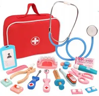 Kinder Spielzeug großer Arztkoffer Doktorkoffer Arzttasche 10 Teile Rollenspiel 