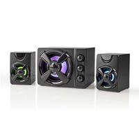 Nedis Gspr31021Bk Gaming Speaker Speaker-Kanalen: 2.1 Usb Gevoed 3,5 Mm Male 33 W Led Volumebediening