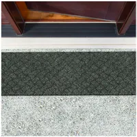 Fußmatte Türvorleger Bodenmatte Textil Melbourne Pflasterstein Grün Robust Wasserabweisend Breite 40 cm Länge 120 cm
