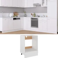 vidaXL Szafka kuchenna biała 60x46x81,5 cm płyta wiórowa
