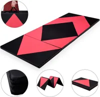 COSTWAY Soft Floor Mat Gymnastic Mat Yoga Mat Gym Mat Skládací fitness mat 240x117x5cm Skládací přenosný