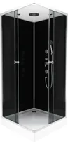 Komplettdusche Aurlane Club 90 x 90 x 215 cm silber-matt