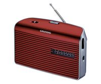 Grundig Music-60 rot-silber Kofferadio UKW/MW