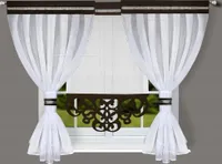 Fertig Gardine Toscana 260x160, Schwarz