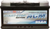 Electronicx Start-Stop 95 AH AGM  Autobatterie Starterbatterie Batterie 12V 950A