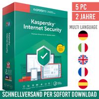 Kaspersky Internet Security 2024 (Standard) | 5 Geräte | 2 Jahre | Sofortdownload