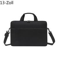 Schwarz Laptoptasche für MacBook Air M1 Hülle für Xiaomi Dell Asus Leichte Umhängetasche Handtasche Aktentasche, 13-Zoll