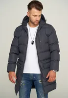 SOULSTAR Herren Parka S2ROROS mit Kapuze warme Winterjacke Wintermantel Steppjacke Pufferjacke