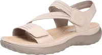Rieker Damen Trekkingsandale beige, Damen:36 EU