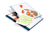 DURABLE CD/DVD FIX selbstklebend 10 St., 521019 transparent