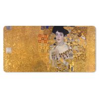 MuchoWow® Schreibtischunterlage Porträt von Adèle Bloch-Bauer I - Gemälde von Gustav Klimt 80x40 cm - XXL Mauspad - Gaming Mauspad