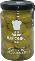 Grüne Oliven entkernt 314 ml. - Mariolino