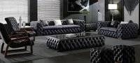 JV Möbel Chesterfield 3+2 Sitzer Garnitur Sofa Couch
