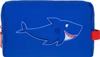 Kulturtasche für Kinder Jungen Mädchen Elephant Kids Washbag Schminktasche Kulturbeutel klein small 358 Hai Fisch Blau