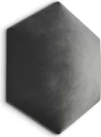 Muralo Polsterpaneel HEXAGON Wandpolster Wandkissen Bettkopfteil Wandpaneel Magic Velvet Graphit 2271 35cm x 40cm