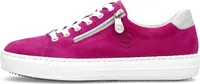 Rieker Damen Sneaker Leder MemoSoft Reißverschluss L59L1, Größe:38 EU, Farbe:Pink