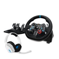 Bundle G29 Driving Force Racing Wheel + Logitech Astro A10 Playstation