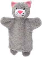 Handpuppe Katze 27 cm Grau, 20301B