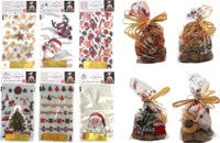 48 x Gebäcktüten - Plätzchentüten - Geschenktüten Weihnachten 14 x 24 cm transparent mit Weihnachtsmotiven - Zellophantüten - Cellophantüten