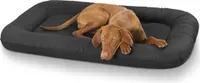 Knuffelwuff Kunstleder Hundebett Jerry XXL 120 x 85 Schwarz