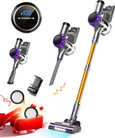 YISORA S3 Akku Staubsauger, 300,00 W/40.000pa Staubsauger, Touchscreen handstaubsauger, Bis zu 60 Min Laufzeit, 9 Arten von Zubehörkombinationen