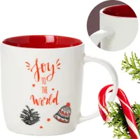 Becher Weihnachtsbecher 370 Ml Weihnachten Weiß Keramik Glocke