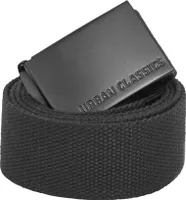 Pánský opasek Urban Classics Canvas Belts black/black - UNI