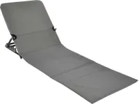 HI Faltbare Strandmatte PVC Grau