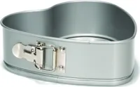 herzförmig 20 cm Stahl silber