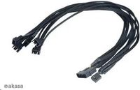 Akasa FLEXA FP5, 0,45 m, Molex (4-pin), Männlich, Schwarz