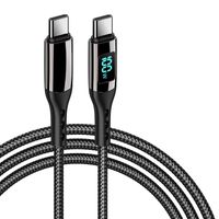 INF USB-C PD Schnellladekabel 100 W Schwarz 3 m