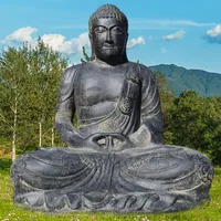 Garten Deko Figur Meditierender Buddha Amritsar