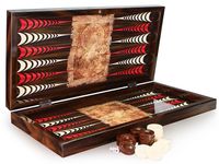 Luxus Backgammon Tavla XXL Gesellschaftsspiele Familienspiel Tropical B WARE