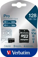 Verbatim Pro - 128 GB - MicroSDXC - Klasse 10 - UHS-I - 90 MB/s - 45 MB/s